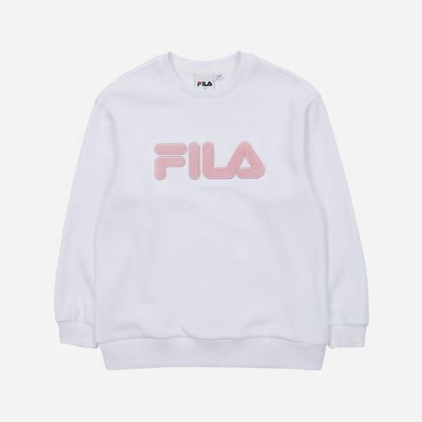 Moletons Fila Menina Branco - Fila Stella Crew Neck L/S Outlet Portugal,QNOX-60483